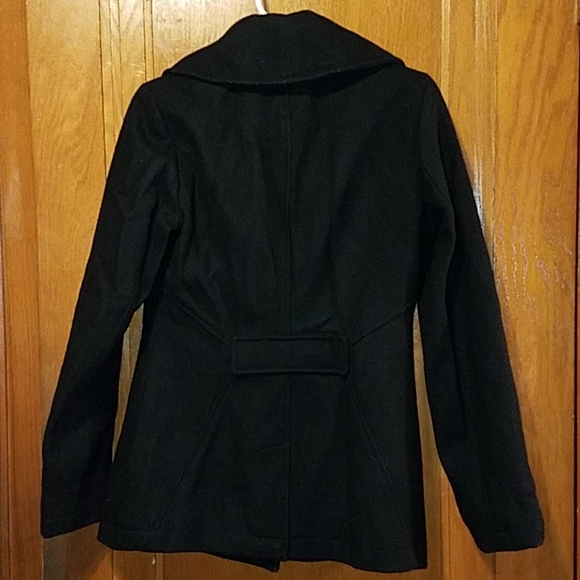 ⬇️Merona black double breasted coat - Picture 7 of 7